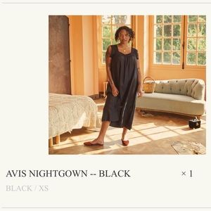 Doen Black Nightgown Size XS